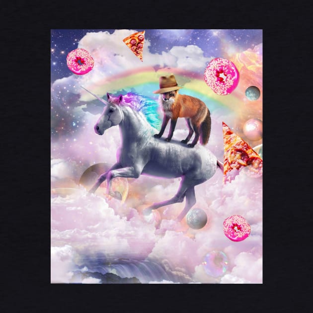 Fox Riding Unicorn by Random Galaxy